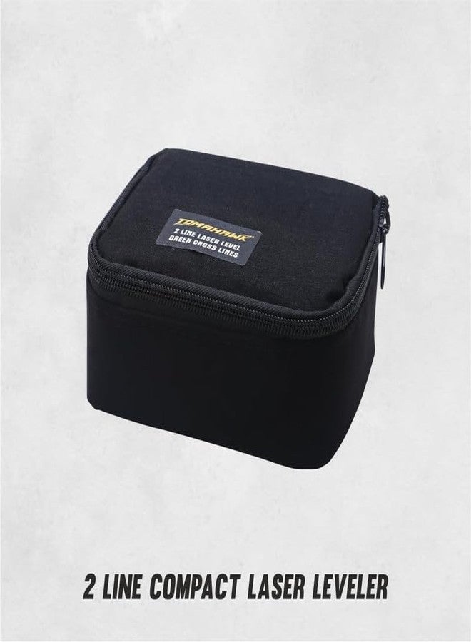 TOMAHAWK® TLL 02 - Compact 2 Green Line Laser Level - 98ft Green Cross Self-Levelling Laser Line for Construction with 360° Vertical/Horizontal Magnetic Base, Adjustable Brightness, Pack of 3 - Image 5